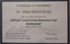 Doç. Dr. Ahmet Bülent Kargı Göğüs Cerrahisi sertifikası