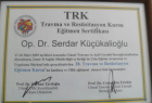 Op. Dr. Serdar Küçükalioğlu Genel Cerrahi sertifikası