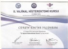 Op. Dr. Ceren Katar Yıldırım Kadın Hastalıkları ve Doğum sertifikası