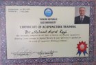 Dr. Mehmet Eşref Özgü Geleneksel ve Tamamlayıcı Tıp sertifikası