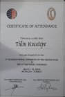 Op. Dr. Tülin Gürel Kocatepe Kadın Hastalıkları ve Doğum sertifikası