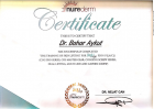 Dr. Bahar Aykut Medikal Estetik Tıp Doktoru sertifikası