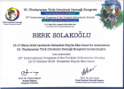 Uzm. Dt. Berk Solakoğlu Diş Hekimi sertifikası