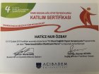 Uzm. Dyt. Hatice Nur Özbay Diyetisyen sertifikası