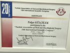 Uzm. Dr. Dt. Tolga Gülçiçek Diş Hekimi sertifikası