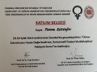 Doç. Dr. Fatma Eskicioğlu Kadın Hastalıkları ve Doğum sertifikası