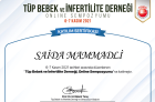 Op. Dr. Saida Mammadli Kadın Hastalıkları ve Doğum sertifikası