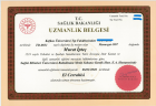 Op. Dr. Murat İpteç Ortopedi ve Travmatoloji sertifikası