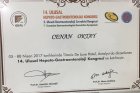 Op. Dr. Cenan Oktay Genel Cerrahi sertifikası