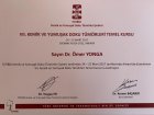 Op. Dr. Ömer Yonga Ortopedi ve Travmatoloji sertifikası