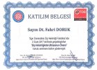 Dt. Fahri Doruk Diş Hekimi sertifikası