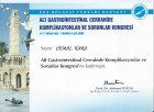 Doç. Dr. Cemal Kara Genel Cerrahi sertifikası