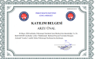 Uzm. Kl. Psk. Arzu Ünal Psikoloji sertifikası