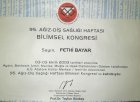 Dt. Fethi Bayar Diş Hekimi sertifikası