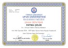 Uzm. Kl. Psk. Fatma Çelik Psikoloji sertifikası