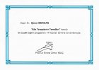 Uzm. Dr. Şener Mercan Psikiyatri sertifikası