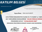 Psk. Dan. Eda Nur Kesti Psikolojik Danışman sertifikası
