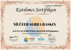 Klinik Psikolog  Nilüfer Serra Baskın Psikoloji sertifikası