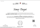 Uzm. Dyt. Simay Turgut Yılmaz Diyetisyen sertifikası