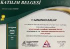Dyt. Senanur Kaçar Diyetisyen sertifikası