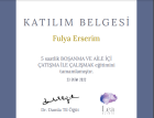Uzm. Psk. Fulya Erserim Bayram Psikoloji sertifikası
