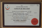 Uzm. Dr. Şehnaz Neslihan Gürz Yalçın Psikiyatri sertifikası