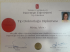 Uzm. Dr. Miray Çetinkaya Çocuk ve Ergen Psikiyatristi sertifikası