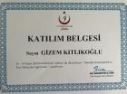 Uzm. Kl. Psk. Gizem Kıtlıkoğlu Özkan Psikoloji sertifikası
