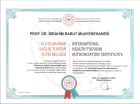Prof. Dr. İbrahim Barut Genel Cerrahi sertifikası
