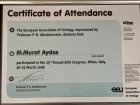 Doç. Dr. M.Murat Aydos Üroloji sertifikası