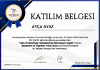 Dyt. Ayça Ayaz Diyetisyen sertifikası