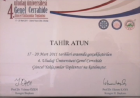 Op. Dr. Tahir Atun Genel Cerrahi sertifikası