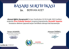 Psk. Dan. Berivan Acet Psikolojik Danışman sertifikası