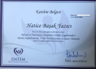 Psk. Hatice Başak Yazıcı Psikoloji sertifikası