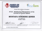 Fzt. Mustafa Gökberk Şener Fizyoterapi sertifikası