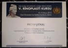 Op. Dr. Ertan Günal Plastik Rekonstrüktif ve Estetik Cerrahi sertifikası