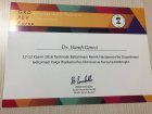 Op. Dr. Muhammed Hanifi Gemci Ortopedi ve Travmatoloji sertifikası