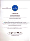 Prof. Dr. Engin Çetinkaya Ortopedi ve Travmatoloji sertifikası