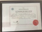 Yrd. Doç. Dr. Ş. Serkan Hezar Ortopedi ve Travmatoloji sertifikası