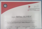 Uzm. Dr. Behruz Aliyev Diş Hekimi sertifikası