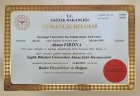 Uzm. Dr. Ahmet Fırtına Kadın Hastalıkları ve Doğum sertifikası