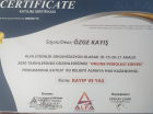Psk. Dan. Özge Kayış Psikolojik Danışman sertifikası