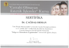 Op. Dr. Çağdaş Orman Plastik Rekonstrüktif ve Estetik Cerrahi sertifikası