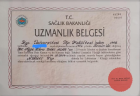 Uzm. Dr. Ebru Yücetürk Geleneksel ve Tamamlayıcı Tıp sertifikası