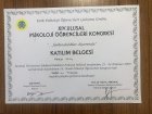 Uzm. Kl. Psk. Merve Kılıç Psikoloji sertifikası