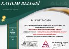 Dyt. Sümeyra Tatlı Diyetisyen sertifikası