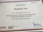 Uzm. Psk. Muhittin Dar Psikoloji sertifikası