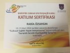 Dyt. Rabia Özsaygın Diyetisyen sertifikası