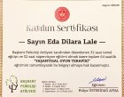 Klinik Psikolog  Eda Dilara Lale Gamsızoğlu Psikoloji sertifikası
