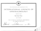 Doç. Dr. Pınar Topçu Yılmaz Göz Hastalıkları sertifikası